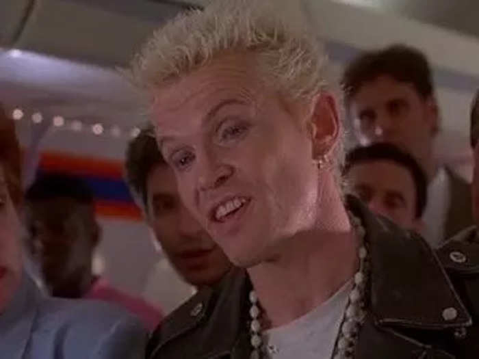 Billy Idol played a hopeless romantic in "The Wedding Singer" in 1998.