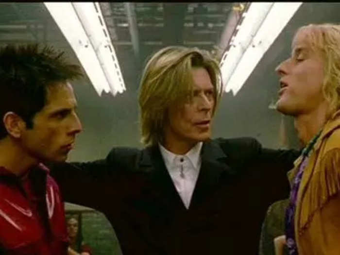 David Bowie plays himself as he teaches Ben Stiller and Owen Wilson