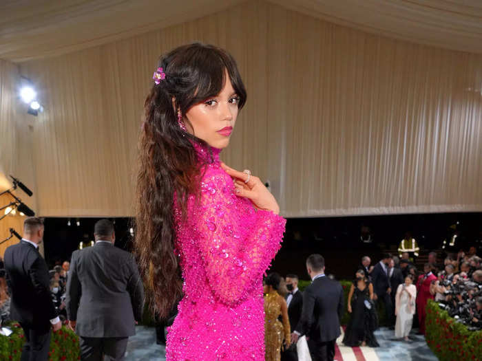 Ortega embraced the Barbiecore trend at her first-ever Met Gala in May 2022.