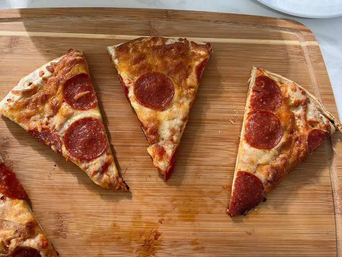 The toaster oven was the clear winner of the frozen-pizza showdown.