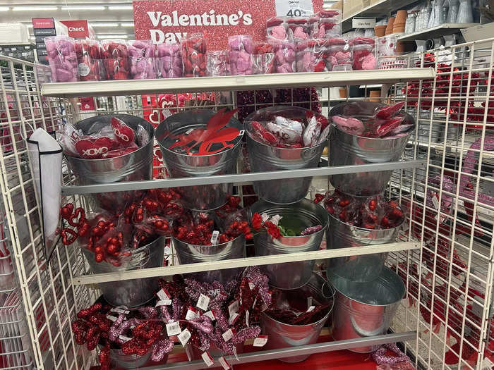 My favorite Valentine’s Day section in Michaels was its bouquet-inspired shelf. 