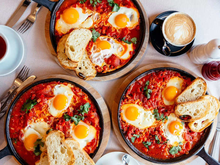 Shakshuka is also an excellent savory choice.