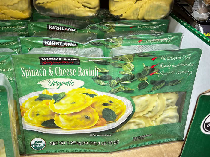 Kirkland Signature spinach-and-cheese ravioli is perfect for a quick and simple dinner.