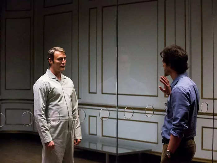 "Hannibal" ends with the two main characters flinging themselves off a cliff.