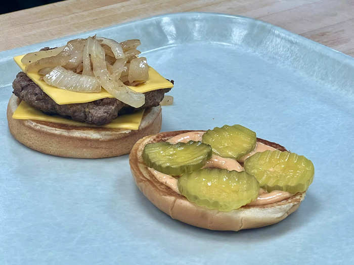 The Smashed Jack also features a brioche bun, American cheese, pickles, caramelized onions, and the brand-new Boss sauce. 