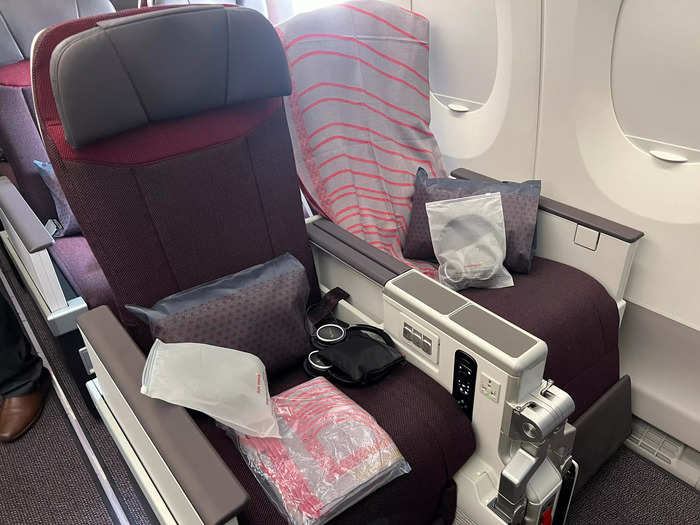 Behind business class, Air India has incorporated premium economy in a 2x4x2 layout.