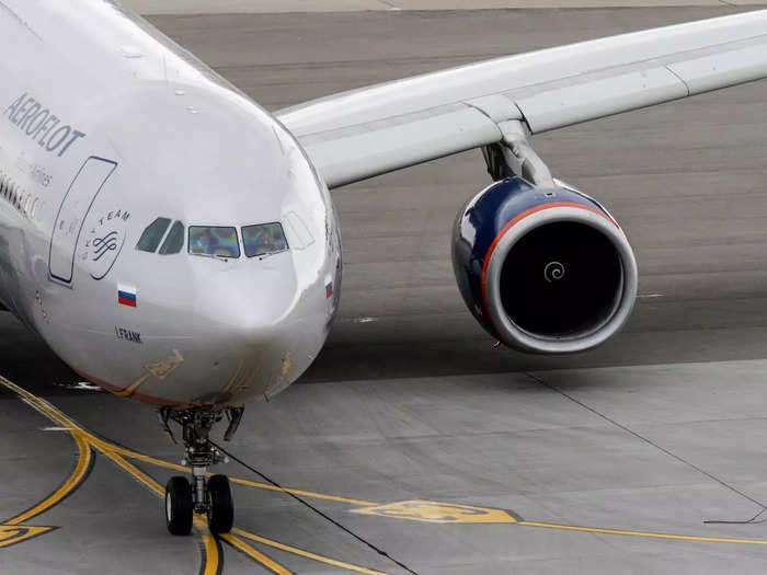 It is important to note that the interior is that of Russian carrier Aeroflot — it is not Air India’s original design.