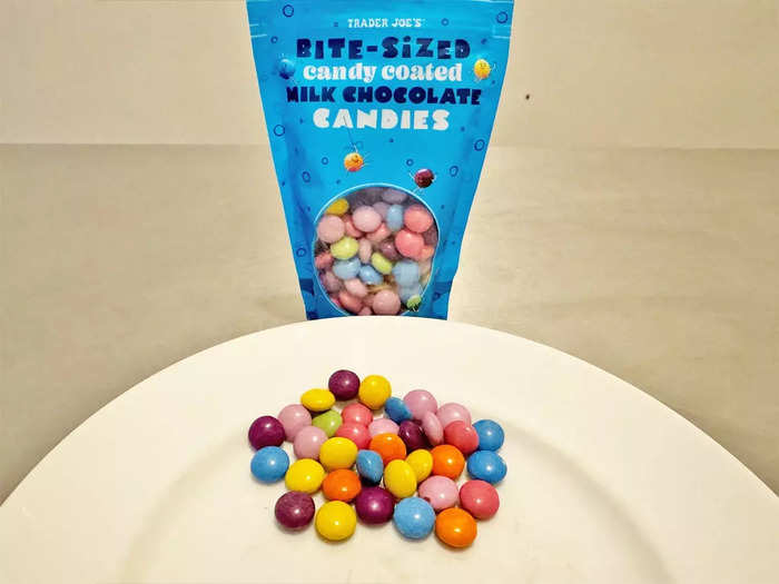 The bite-sized candy-coated milk-chocolate candies weren