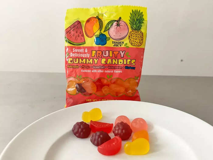 The fruity gummy candies were pretty satisfying.