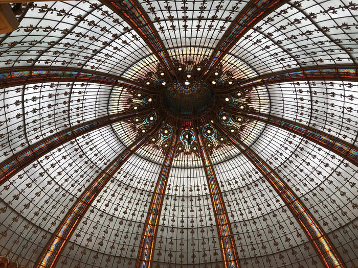 Stop by the third floor for a view of the 1912 Art Nouveau dome.