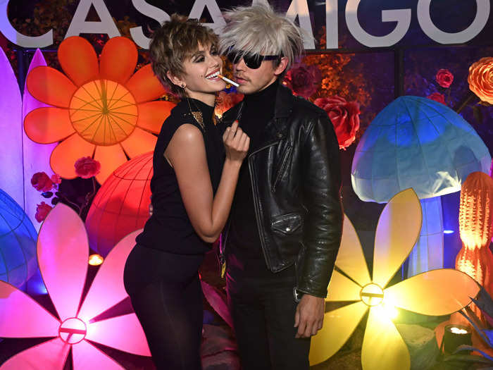 October 27, 2023: The couple attended a Halloween party dressed as Andy Warhol and Edie Sedgwick.