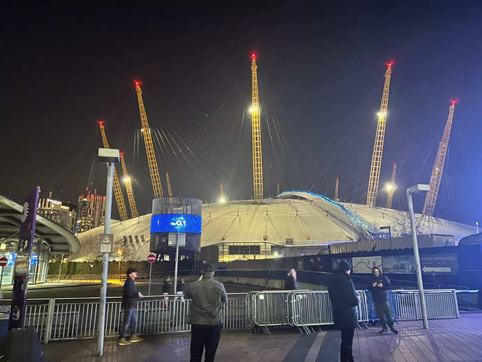 The O2, in southeast London, is the world