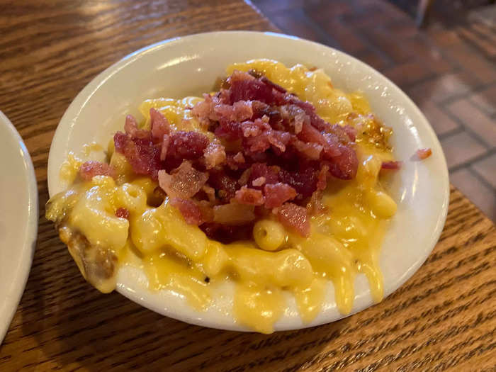 6. Bacon mac and cheese