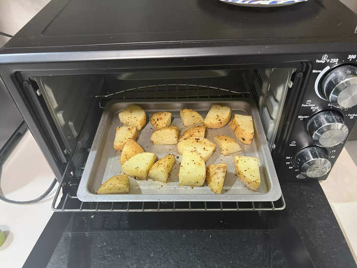 The toaster-oven potatoes were the least satisfying batch.