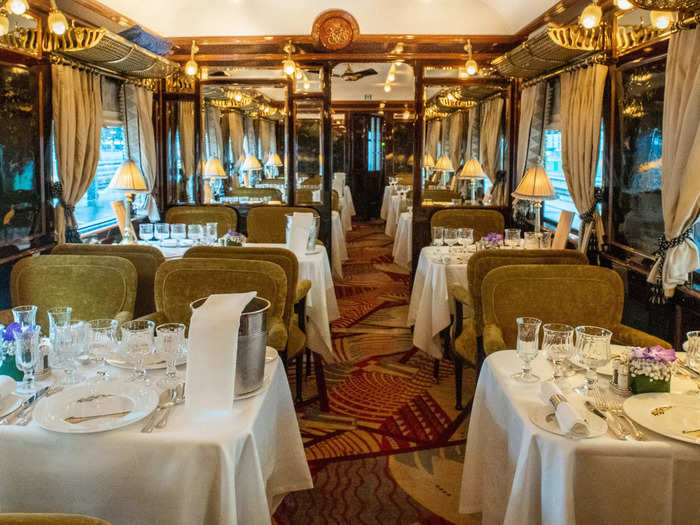 Extravagant artwork and furnishings thoughtfully decorated each carriage.