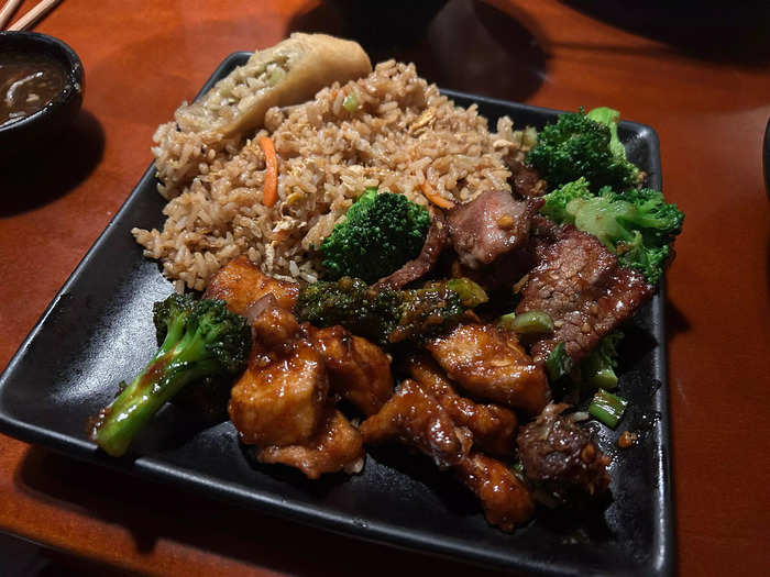 P.F. Chang’s sells family-style food, making it difficult to order small portions.