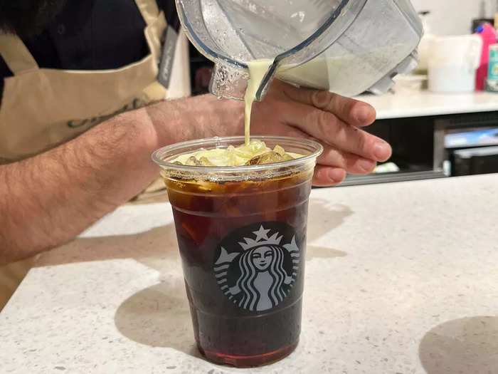 Finally, I tried the Golden Foam cold brew, the most expensive of the three drinks.