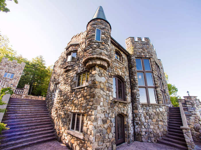 A dad built his son three castles in the Adirondack Mountains, and they