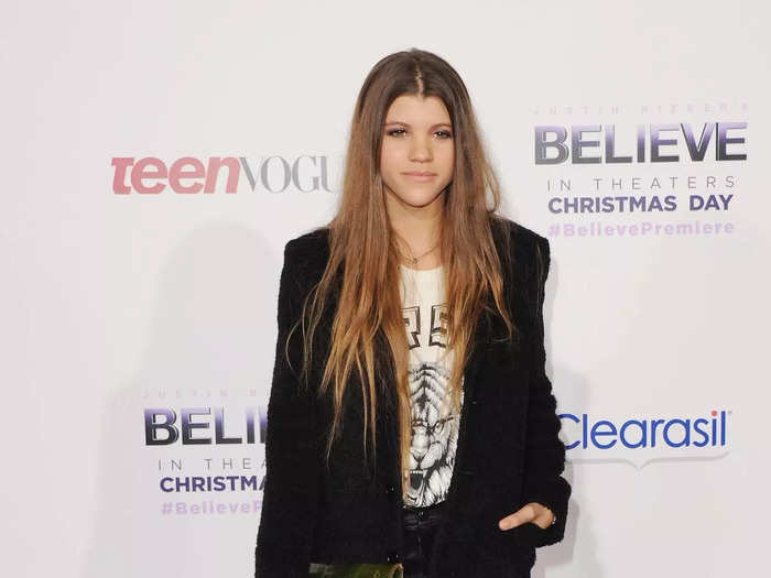 In 2013, a teenage Sofia Richie Grainge attended the premiere of Justin Bieber