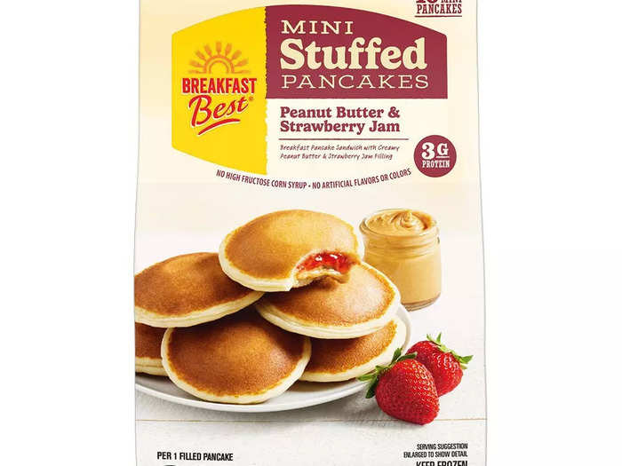 Get breakfast ready quickly with Breakfast Best mini stuffed pancakes.