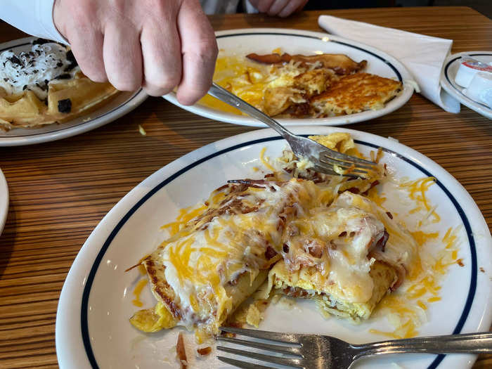 We both loved the breakfast crepes.