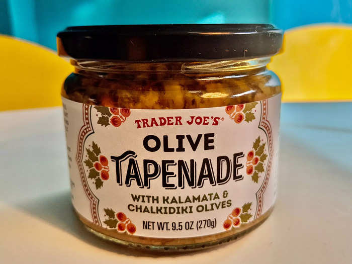 I never leave without a jar of olive tapenade.