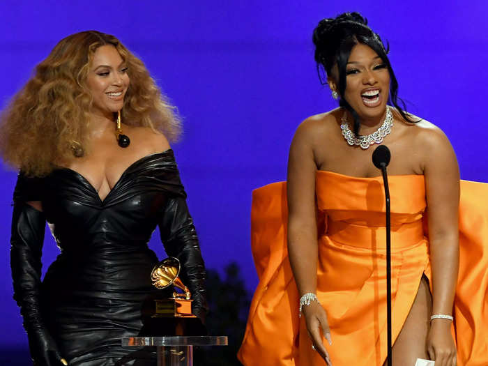 In 2021, Beyoncé and Megan Thee Stallion became the first female performers to win best rap performance.