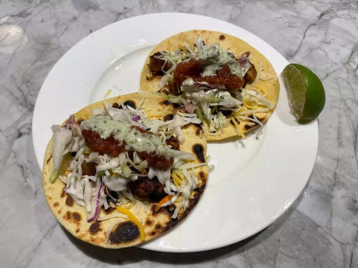 The chicken street tacos were one of our favorite meals.