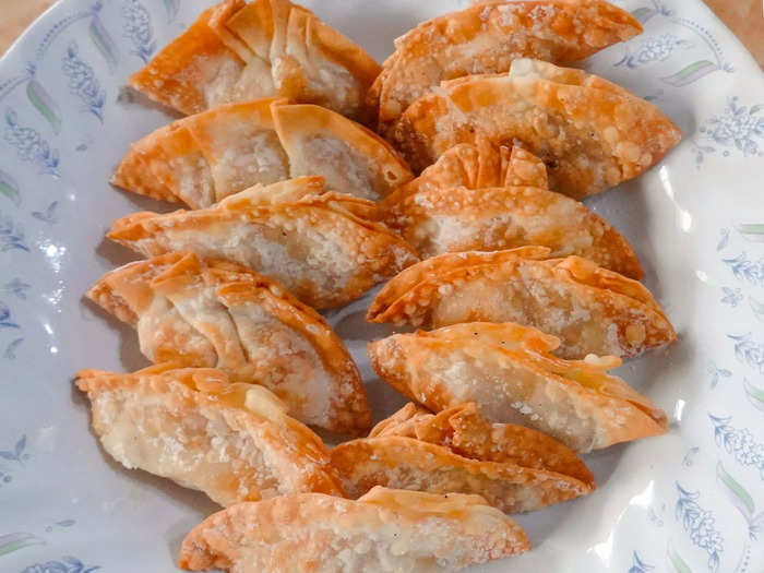 Frozen potstickers or dumplings are also easy to make in an air fryer.