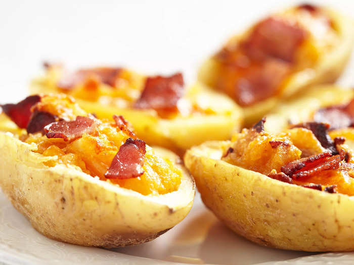 You can also dig into some air-fried potato skins while watching the game.