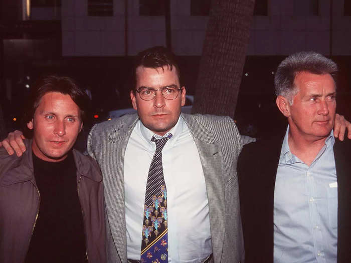 Martin Sheen is the father of Charlie Sheen and Emilio Estevez.