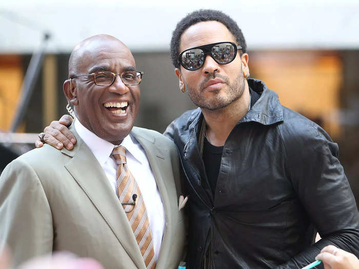 Speaking of the Kravitz family, Al Roker and Lenny Kravitz are distant cousins.