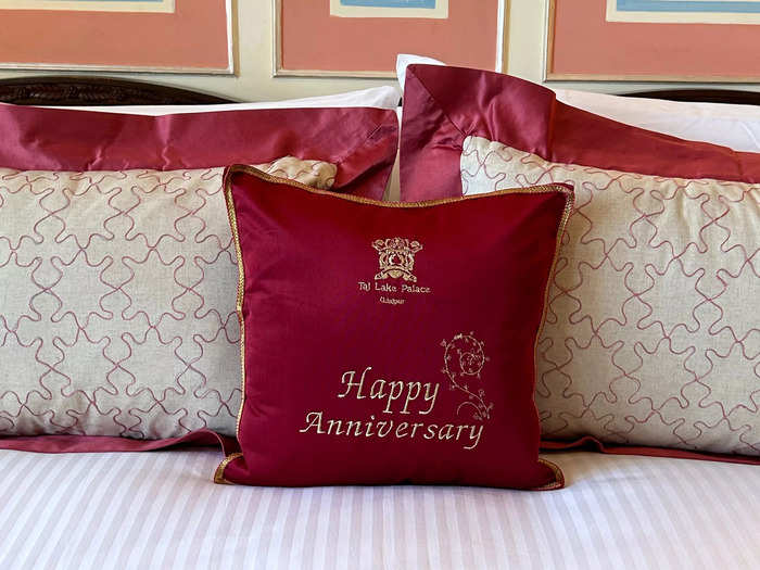 Our room was even decorated for our anniversary.