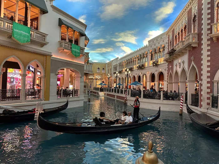 Of course, we took a gondola ride in the Venetian.