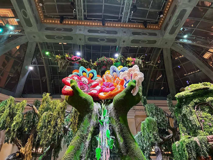 The indoor gardens in the Bellagio blew us away. 