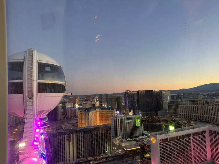 We rode the High Roller, one of the tallest observation wheels in the world.