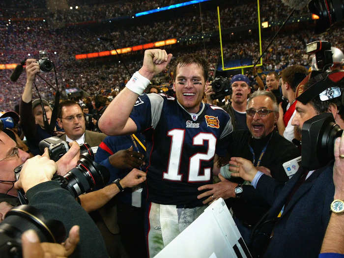 Tom Brady won his second Super Bowl with the New England Patriots when he was 26 years, 5 months, and 29 days old.