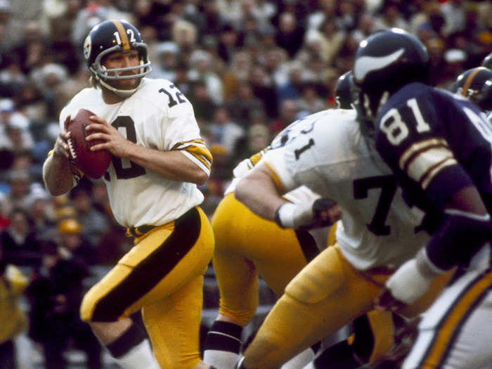 Terry Bradshaw won the first of his four Super Bowls with the Pittsburgh Steelers when he was 26 years, 4 months, and 10 days old.