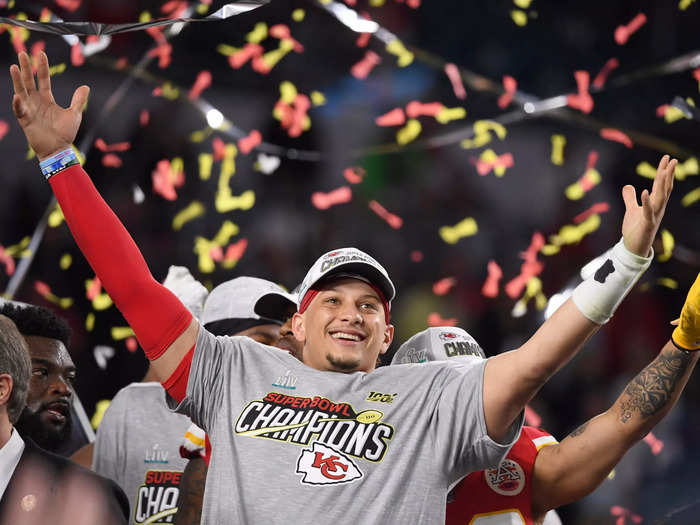 Patrick Mahomes won his first Super Bowl with the Kansas City Chiefs at 24 years, 4 months, and 16 days old.