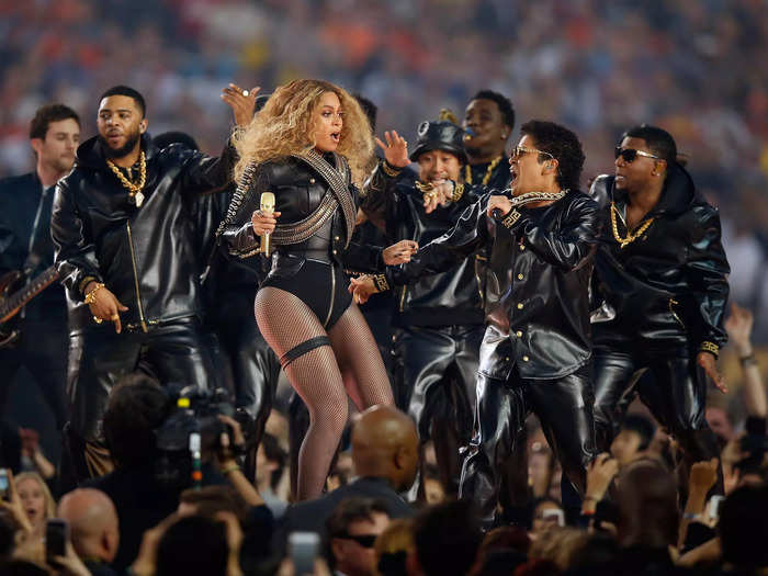 Coldplay headlined the 2016 Super Bowl halftime show, but guest star Beyoncé