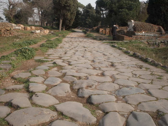 The necropolis is located right near the entrance. 