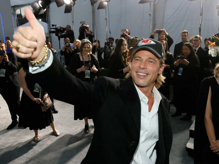 Brad Pitt wore a Chiefs hat at the 2020 SAG Awards ahead of the team