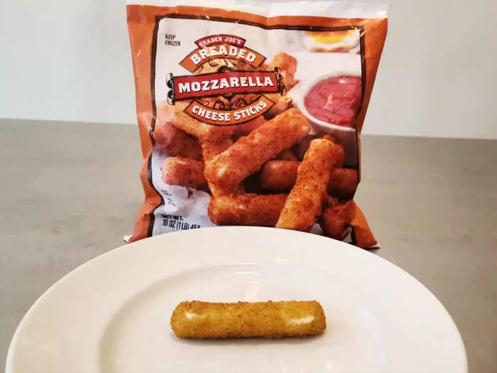 The breaded mozzarella-cheese sticks were basically perfect.