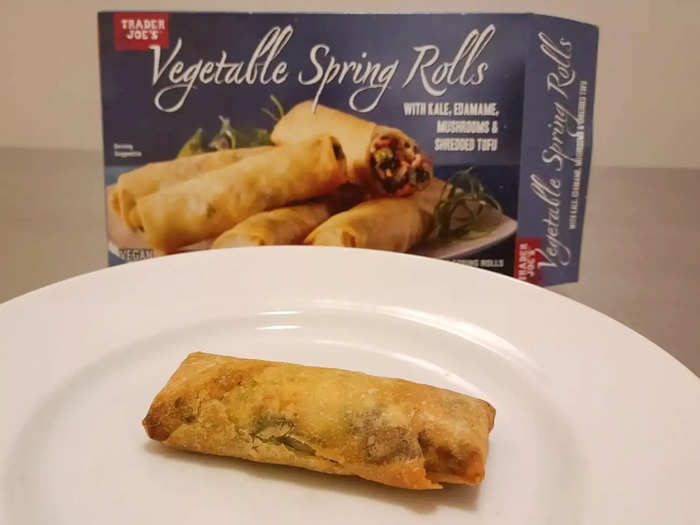 There was a little too much going on in the vegetable spring rolls.