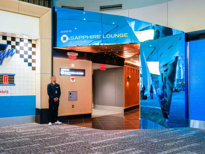 After one cab ride and one TSA checkpoint, I arrived at the Chase Sapphire Lounge inside LaGuardia Airport