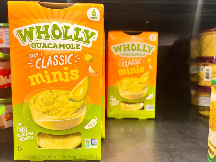 Wholly Guacamole mini packs are a good snack. 