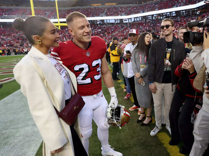 5. Christian McCaffrey and Olivia Culpo