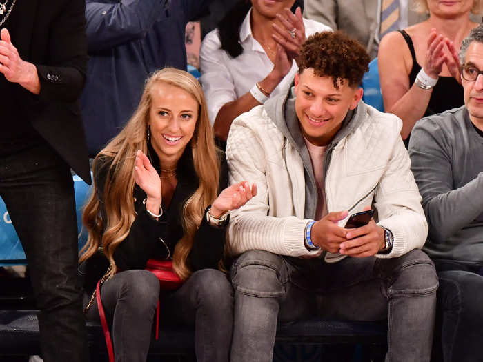 Mahomes is married to his high school sweetheart.