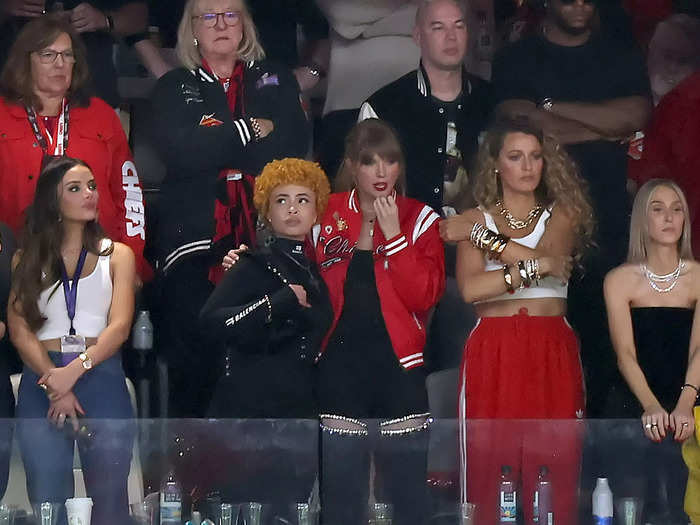 Swift wore a Chiefs jacket which paid tribute to the team