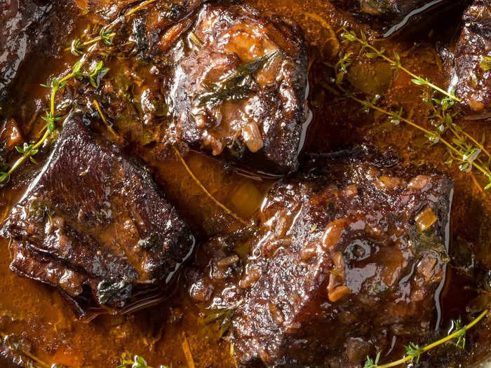 Short ribs become extra tender when made in the slow cooker.